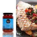 Tomato sauce with caper & olives