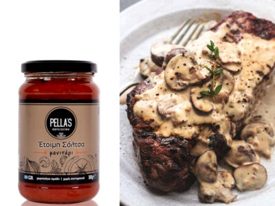 Tomato sauce with mushrooms
