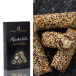 Wafer rolls with tahini cream