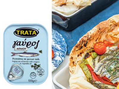 Anchovies with oregano in vegetable oil